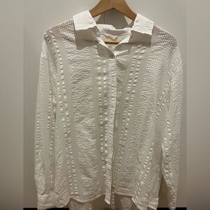 Aerie Crisp White Blouse